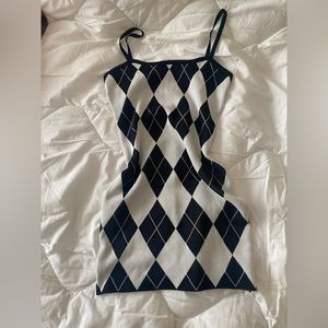 Black and White Mini Dress